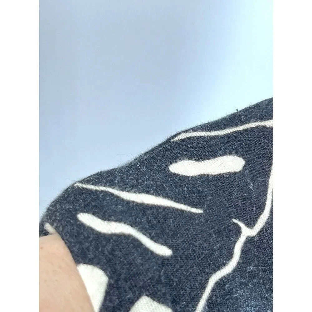 Tommy Bahama Womens Size Small Linen Blend Midi Dress Black Cream Tropical Print - Picture 8 of 12